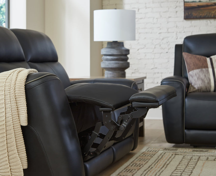 5Z-Relaxation Power Reclining Loveseat with Console - Bargain Furniture (Detroit, MI)