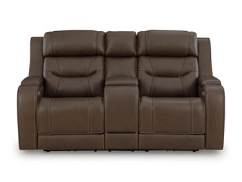 Knightington Power Reclining Loveseat with Audio Seating - Bargain Furniture (Detroit, MI)