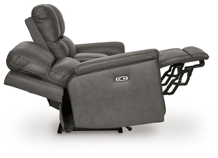 Bleckley Power Reclining Loveseat with Console