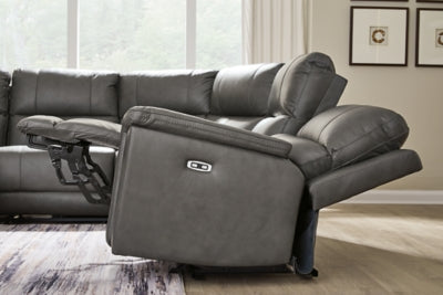 Bleckley Power Reclining Sectional - Bargain Furniture (Detroit, MI)