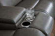 5Z - Pittson Power Reclining Sectional Loveseat with Console - Bargain Furniture (Detroit, MI)