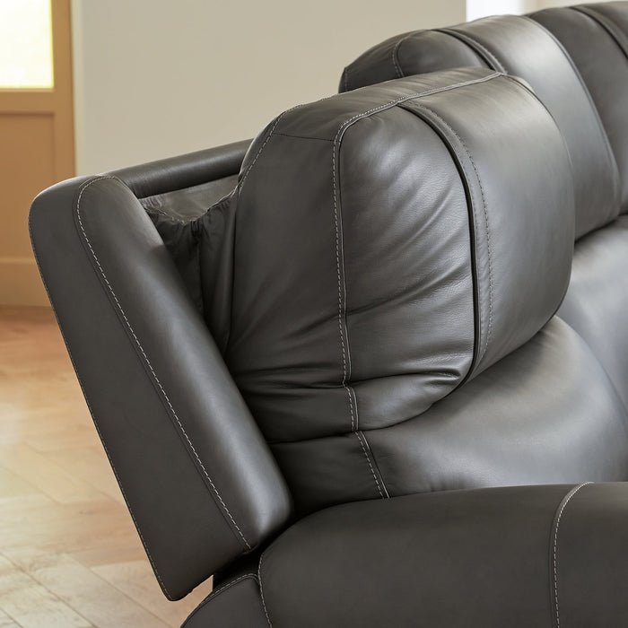 5Z - Pittson Power Sectional Reclining Sofa - Bargain Furniture (Detroit, MI)