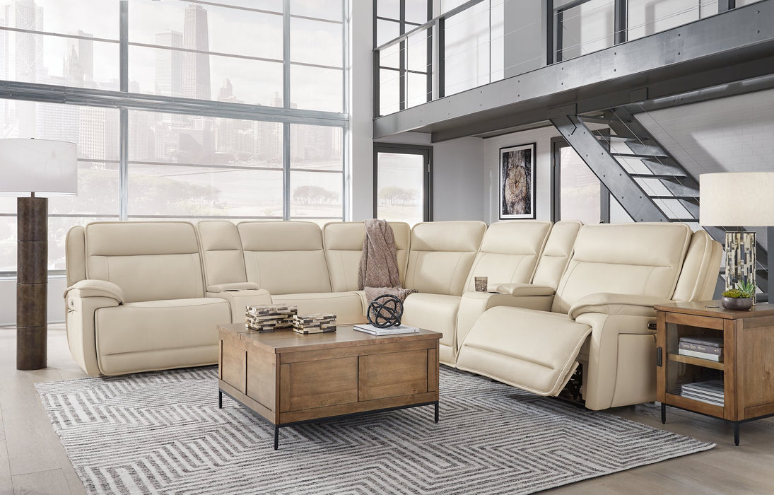 Double Deal Reclining Sectional with 2 Consoles - Bargain Furniture (Detroit, MI)