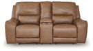 DeepWakes Power Reclining Loveseat with Console - Bargain Furniture (Detroit, MI)