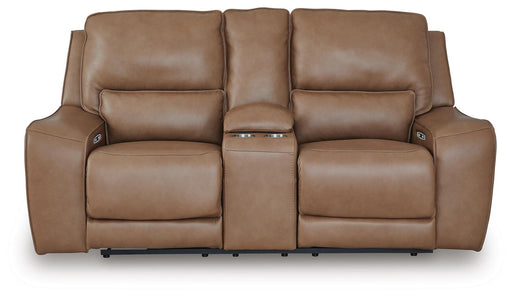DeepWakes Power Reclining Loveseat with Console - Bargain Furniture (Detroit, MI)