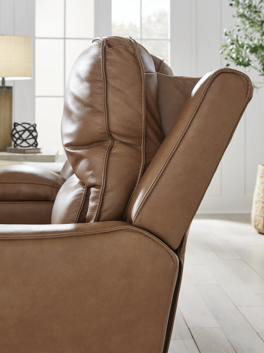 DeepWakes Power Reclining Loveseat with Console - Bargain Furniture (Detroit, MI)