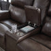 Crossplex Power Reclining Loveseat with Console - Bargain Furniture (Detroit, MI)