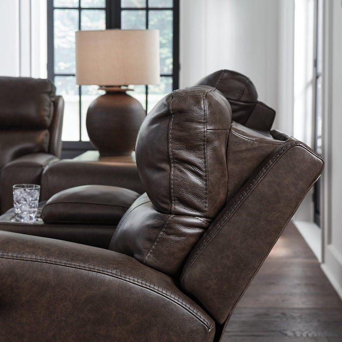 Crossplex Power Reclining Loveseat with Console - Bargain Furniture (Detroit, MI)