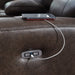 Crossplex Power Reclining Loveseat with Console - Bargain Furniture (Detroit, MI)
