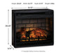 Wildenauer 76" TV Stand with Electric Fireplace - Bargain Furniture (Detroit, MI)