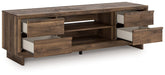 Zadilyn 72" TV Stand with Electric Fireplace - Bargain Furniture (Detroit, MI)