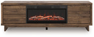 Zadilyn 72" TV Stand with Electric Fireplace - Bargain Furniture (Detroit, MI)