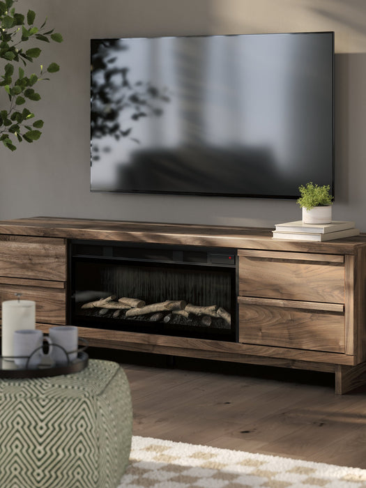 Zadilyn 72" TV Stand with Electric Fireplace - Bargain Furniture (Detroit, MI)