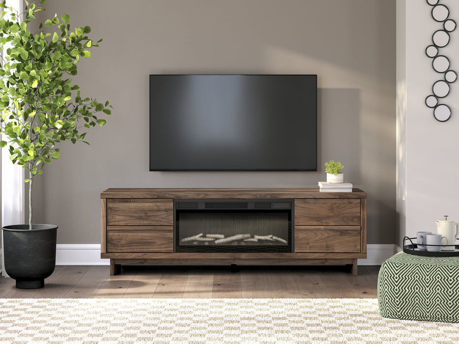 Zadilyn 72" TV Stand with Electric Fireplace - Bargain Furniture (Detroit, MI)