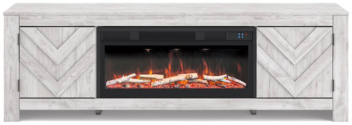 Cayboni 71" TV Stand with Electric Fireplace - Bargain Furniture (Detroit, MI)