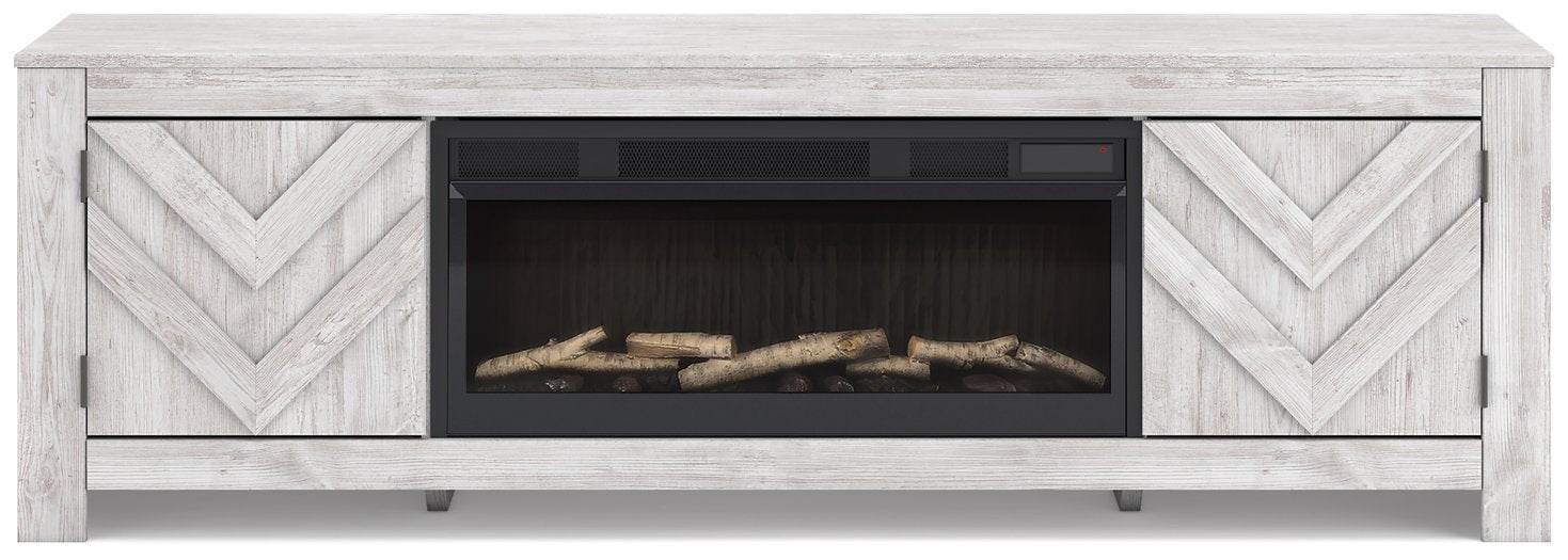 Cayboni 71" TV Stand with Electric Fireplace - Bargain Furniture (Detroit, MI)