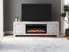 Cayboni 71" TV Stand with Electric Fireplace - Bargain Furniture (Detroit, MI)