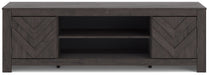 Cayboni 71" TV Stand with Electric Fireplace - Bargain Furniture (Detroit, MI)