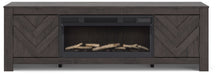 Cayboni 71" TV Stand with Electric Fireplace - Bargain Furniture (Detroit, MI)