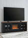 Wildenauer 76" TV Stand with Electric Fireplace - Bargain Furniture (Detroit, MI)
