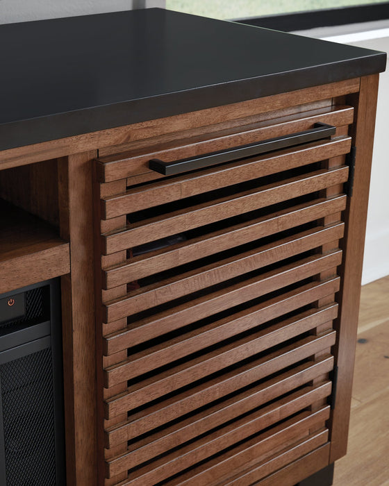 Kallari 84" TV Stand with Electric Fireplace - Bargain Furniture (Detroit, MI)