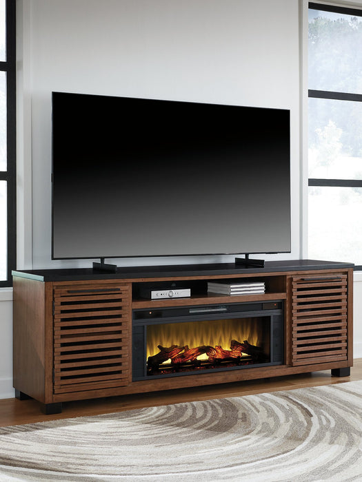 Kallari 84" TV Stand with Electric Fireplace - Bargain Furniture (Detroit, MI)