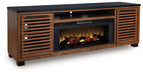 Kallari 84" TV Stand with Electric Fireplace - Bargain Furniture (Detroit, MI)