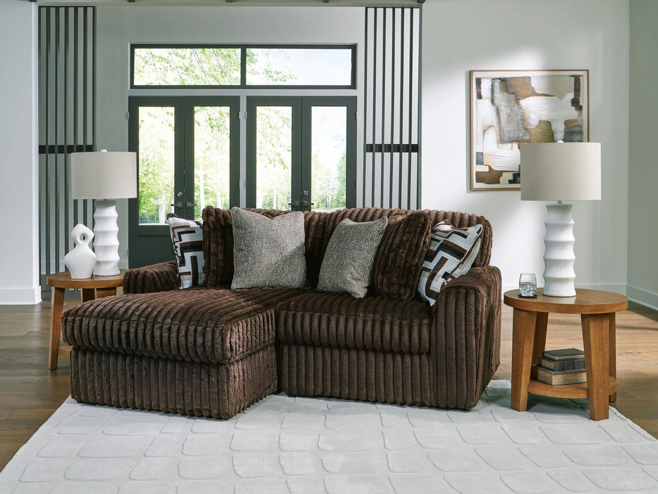 Midnight-Madness Sectional with Chaise