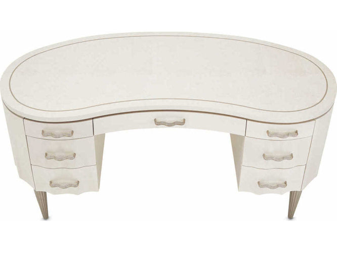 AICO Furniture London Place Desk in Creamy Pearl - Bargain Furniture (Detroit, MI)