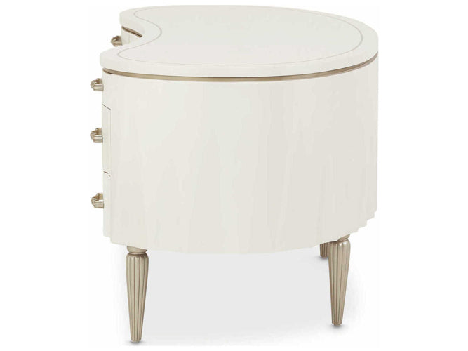 AICO Furniture London Place Desk in Creamy Pearl - Bargain Furniture (Detroit, MI)