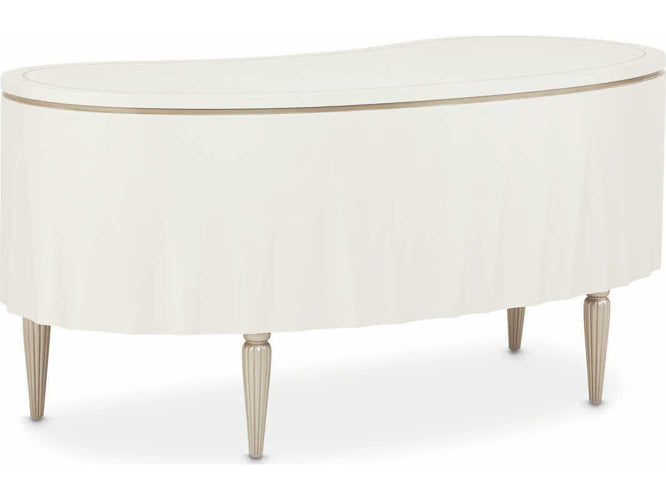 AICO Furniture London Place Desk in Creamy Pearl - Bargain Furniture (Detroit, MI)