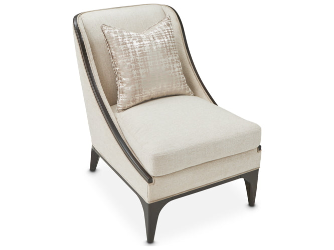 AICO Paris Chic Chair Cremini in Espresso - Bargain Furniture (Detroit, MI)