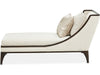 AICO Paris Chic Armless Chaise Cremini in Espresso - Bargain Furniture (Detroit, MI)