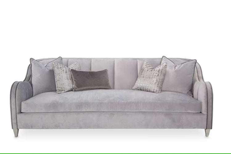 AICO Furniture Roxbury Park Sofa in Slate - Bargain Furniture (Detroit, MI)