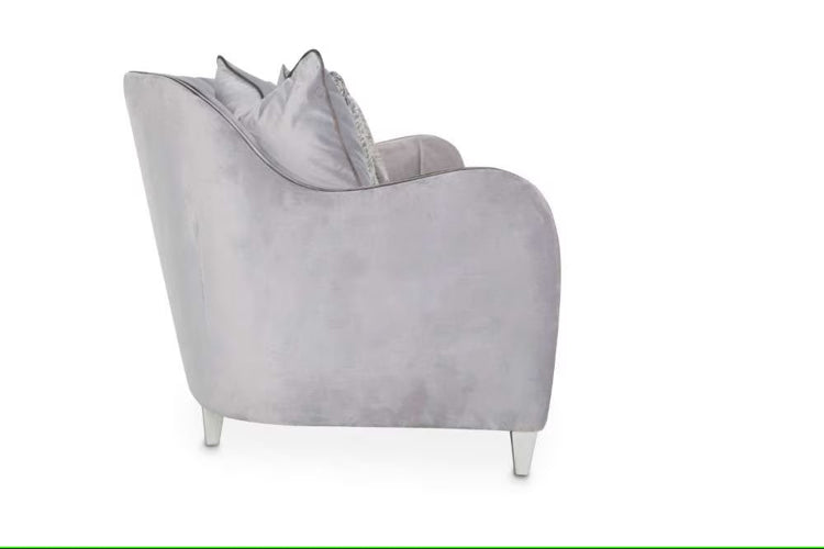 AICO Furniture Roxbury Park Sofa in Slate - Bargain Furniture (Detroit, MI)