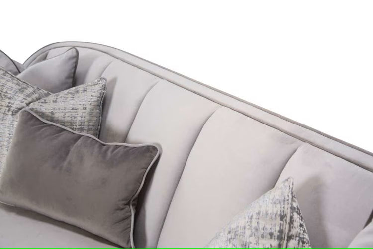 AICO Furniture Roxbury Park Sofa in Slate - Bargain Furniture (Detroit, MI)