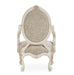 AICO Lavelle Oval Back Wood Chair Mystic in Classic Pearl - Bargain Furniture (Detroit, MI)