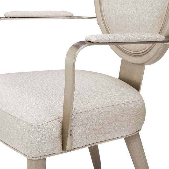 AICO Eclipse Arm Chair (Set of 2) in Moonlight - Bargain Furniture (Detroit, MI)