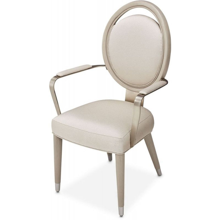 AICO Eclipse Arm Chair (Set of 2) in Moonlight - Bargain Furniture (Detroit, MI)