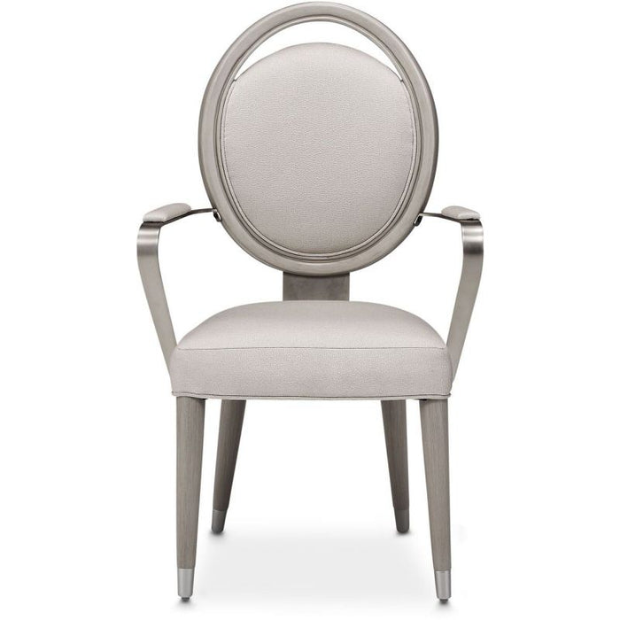 AICO Eclipse Arm Chair (Set of 2) in Moonlight - Bargain Furniture (Detroit, MI)