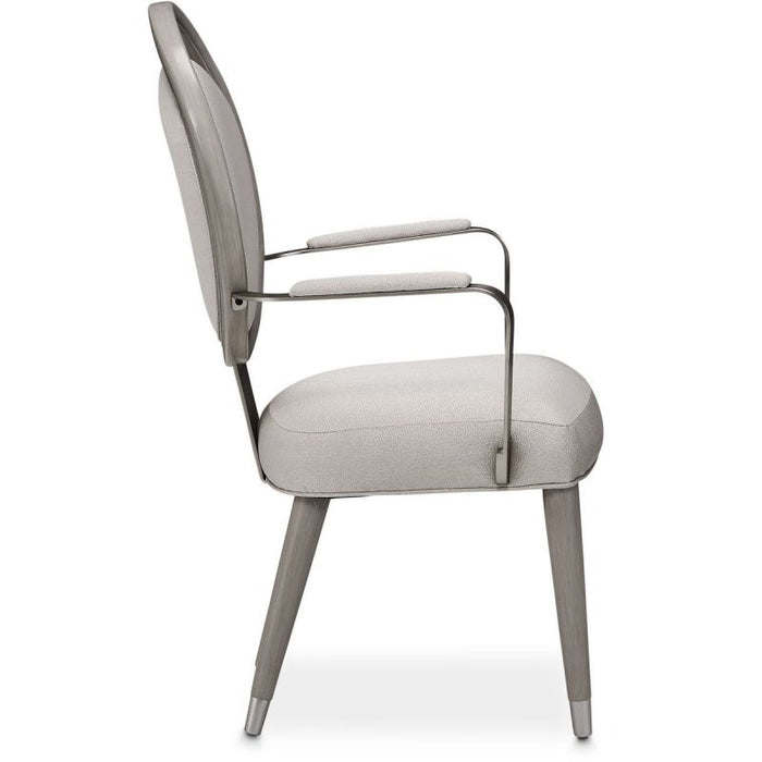 AICO Eclipse Arm Chair (Set of 2) in Moonlight - Bargain Furniture (Detroit, MI)