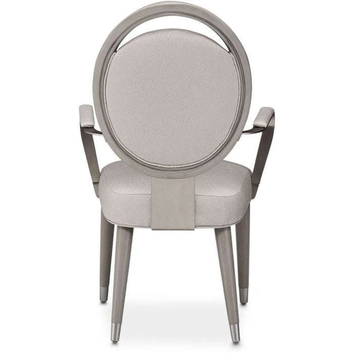 AICO Eclipse Arm Chair (Set of 2) in Moonlight - Bargain Furniture (Detroit, MI)