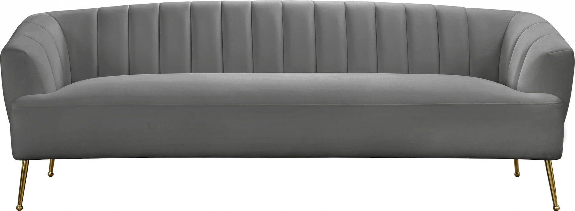 Tori Grey Velvet Sofa