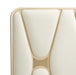 AICO La Rachelle Cal King Upholstered Panel Bed in Medium Champagne - Bargain Furniture (Detroit, MI)