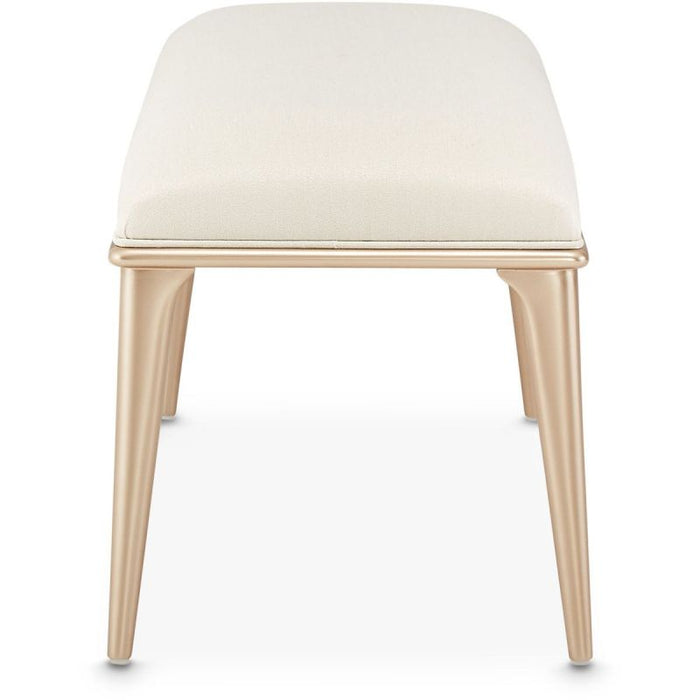 AICO La Rachelle Bed Bench in Medium Champagne - Bargain Furniture (Detroit, MI)