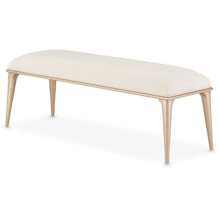 AICO La Rachelle Bed Bench in Medium Champagne - Bargain Furniture (Detroit, MI)