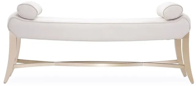AICO Malibu Crest Bed Bench in Chardonnay - Bargain Furniture (Detroit, MI)