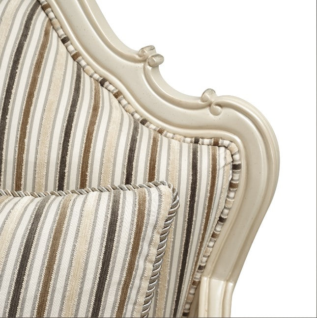 AICO Lavelle Bergere Wood Chair Birch in Classic Pearl - Bargain Furniture (Detroit, MI)