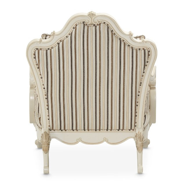 AICO Lavelle Bergere Wood Chair Birch in Classic Pearl - Bargain Furniture (Detroit, MI)