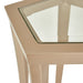 AICO La Rachelle Chairside Table in Medium Champagne - Bargain Furniture (Detroit, MI)